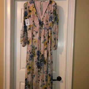 Never worn Dress up peach love maxi dress